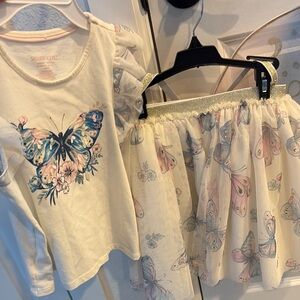 Shabby Chic Butterfly Print Outfit